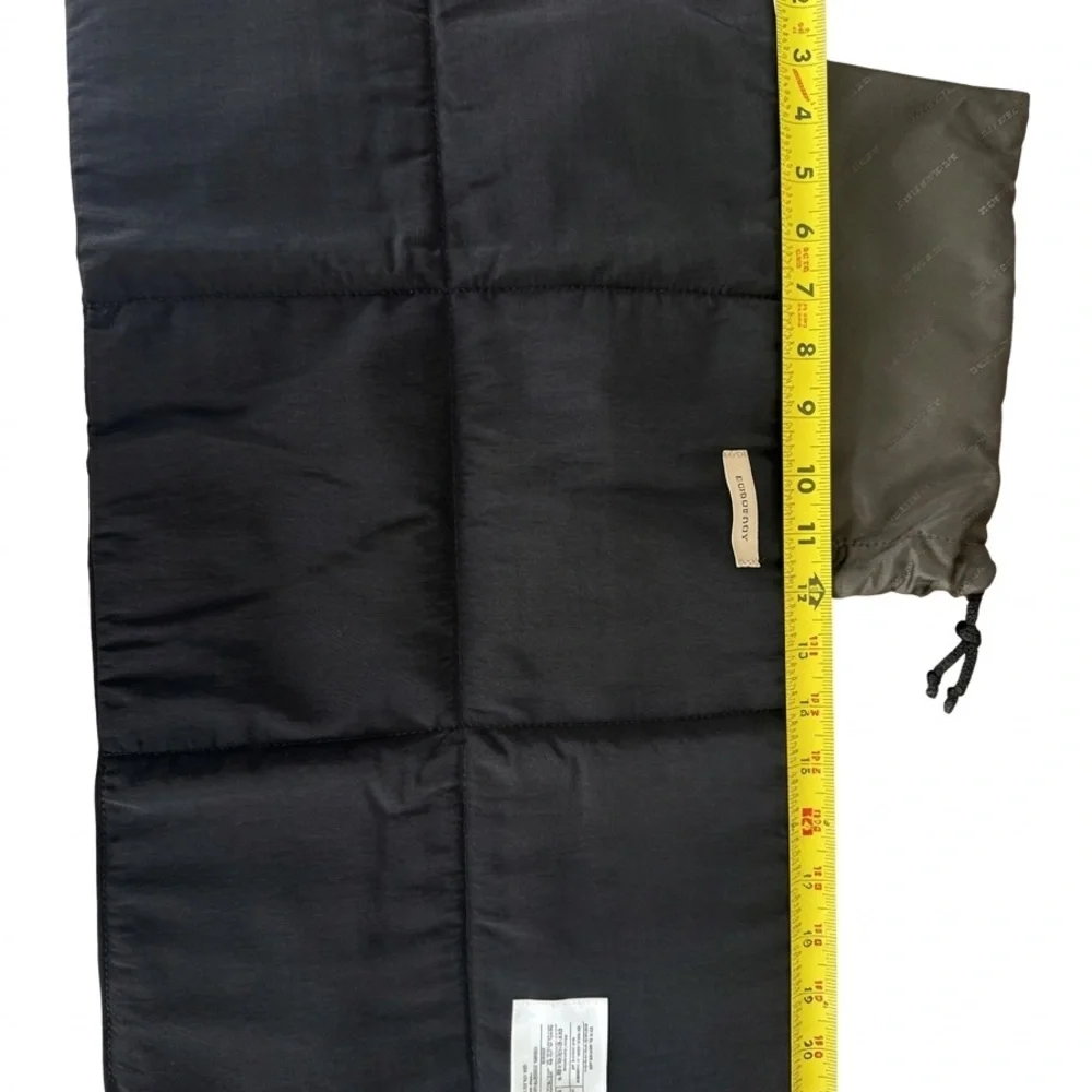 Burberry Black Quilted changing diaper mat with pouch